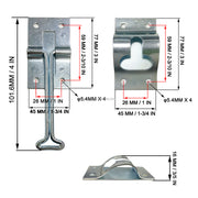 GL-16515 4 Inch Door Holder Entry Door Catch for RV Trailer Camper