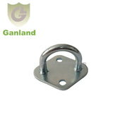 GL-16831 43mm*36.5mm*27.5mm Rhombus Curtain Side Trailer Fittings Steel Pad Eye Plate Rope Hooks