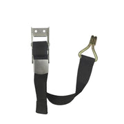 GL-15224-F Curtain Sider Assembly Overcentre Buckle With PP Webbing and Dia 10mm Double J Hook for Curtain Side Trailer