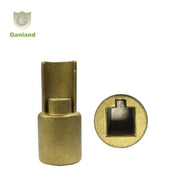 GL-15730  Brass Lower Fitting  Down Adaptor With Square Edge   for Curtain Side Trailer  Dia 27mm Ploe and Tensioning Ratchet