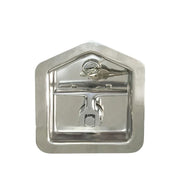 GL-12112 Polished 304 Stainless Steel Paddle Latch Truck Door Lock Tool Box with Latch Truck Tool Box Lock Cylinder