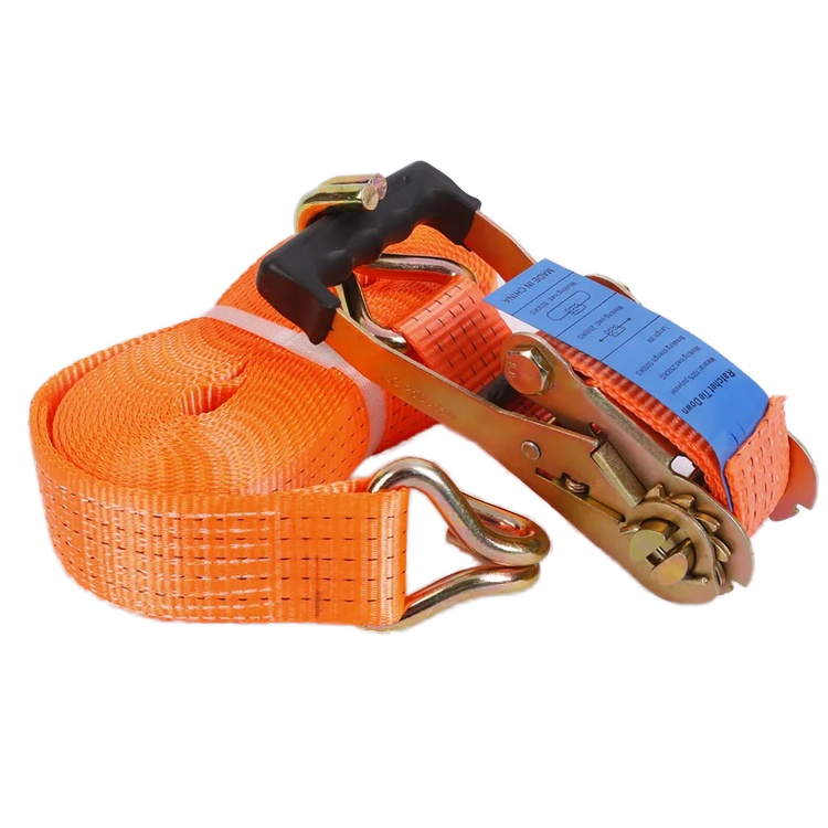 2 Inch 50 Mm 5 Tons 10 Meters Polyester Tie Strap Ratchet Buckle Truck Accessories for Cargo Lashing Lifting Secure Fastening