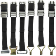 GL-15218-1S Customizable  Curtain Side Binding Ratchet Truck Parts Webbing Buckle With 304 Stainless Steel Hook and PP Strap