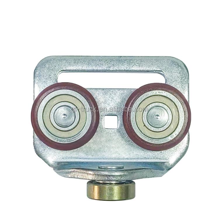 GL-15158 Dia 31.5mm 3-Axis Pulley Truck Side Curtain Roller for 3 in 1Cutain Side Trailer Aluminum Track