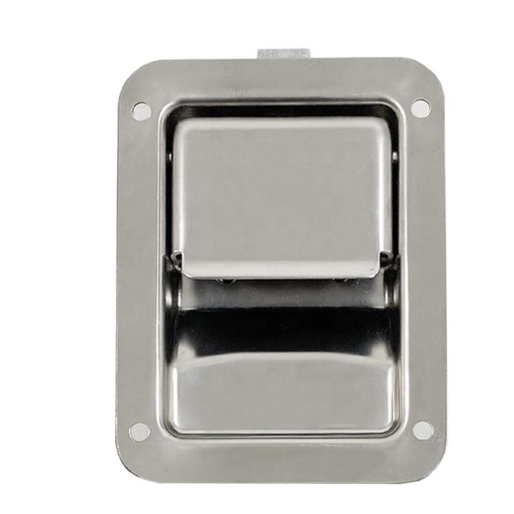 GL-12132 Keyless Non-Locking Steel Recessed Flush Paddle Latch Lock