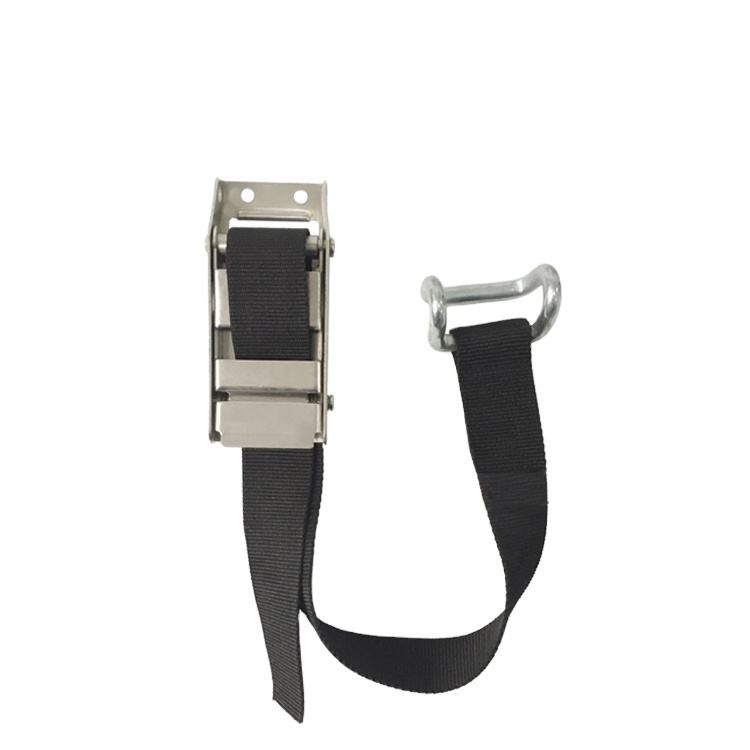 GL-15218S-C 304 Stainless Steel New 45MM 800KG Overcenter Buckle Closed Rave Hook 80cm PP Strap for Curtain Side Trailer