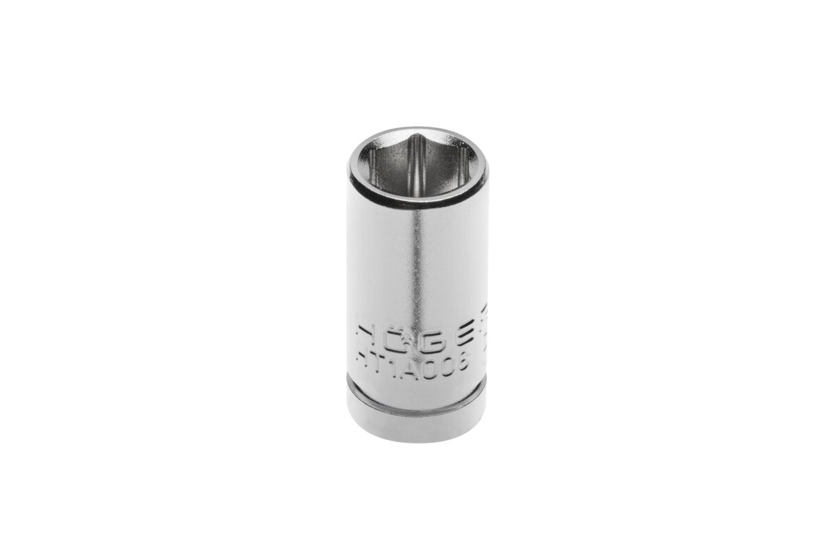 Socket 1/4?, hexagon metric, 10 mm, CrV50BV30, DIN 3124, AS-drive