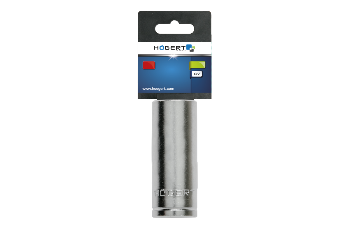 Socket hexagonal 3/8?, 21 mm, long, CrV