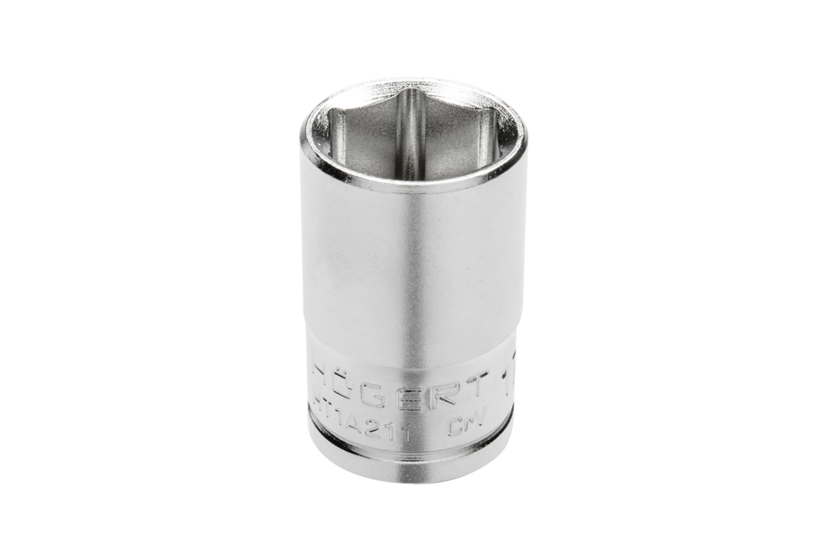 Socket 1/2“, hexagon metric, CrV steel, 14 mm DIN 3124��