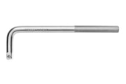 Hogert 1/2" socket L-shape extension handle wrench, 254 mm long, CrV