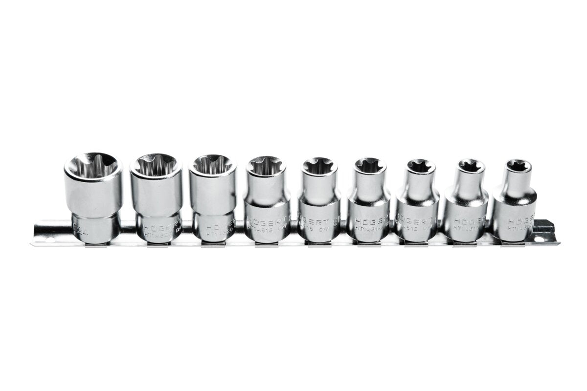 Torx bit socket set 1/2?, 9 pcs, CrV50BV30
