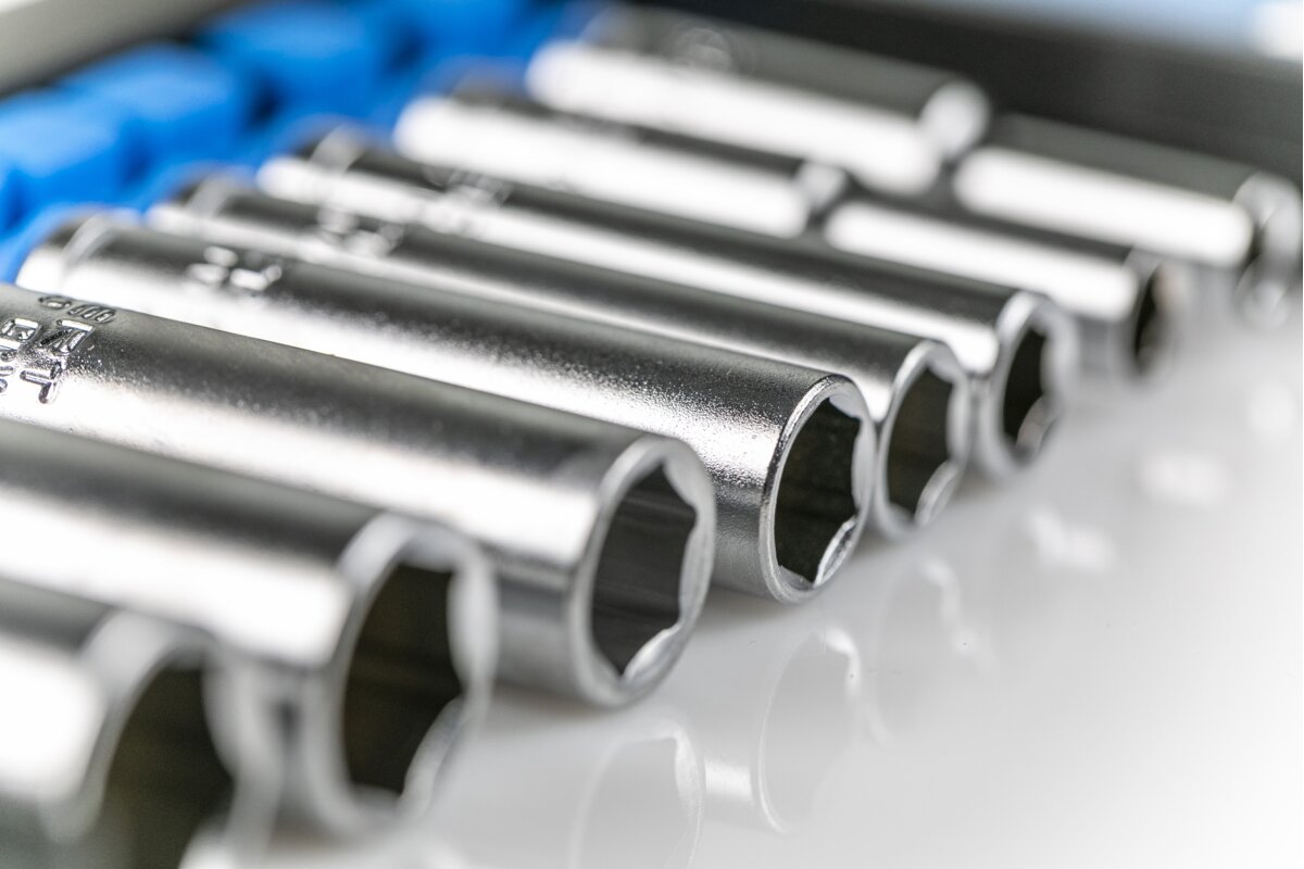 Hogert 1/4" Deep socket set, 8 pcs