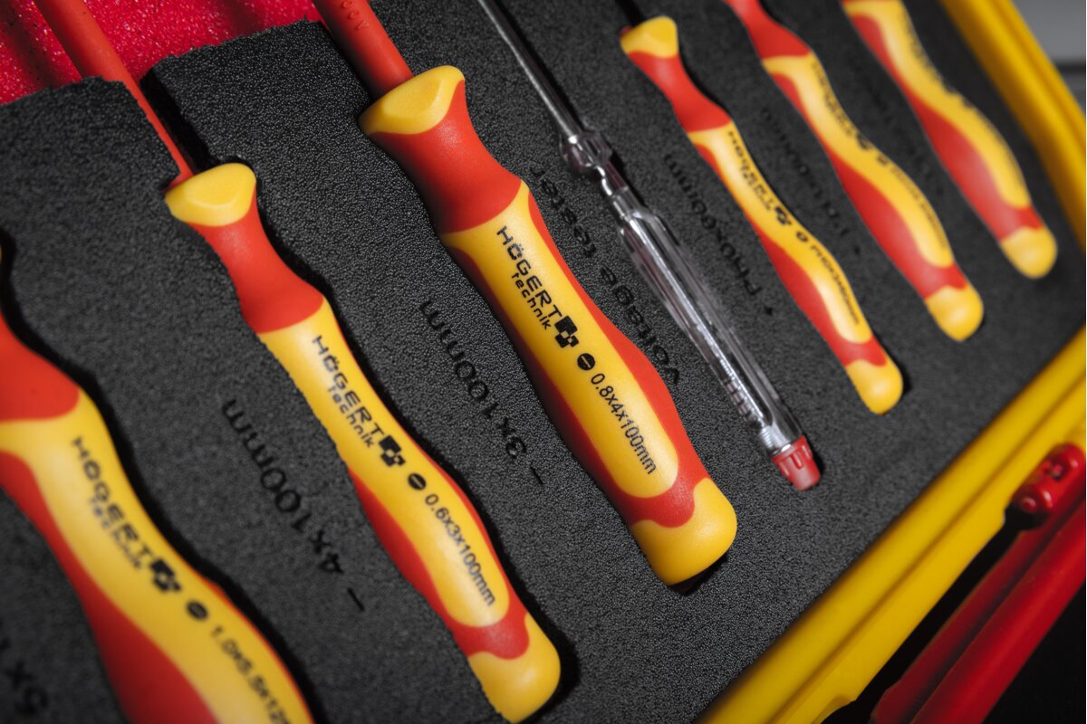 Hogert Insulated tool set 1000 V, 12 pcs.