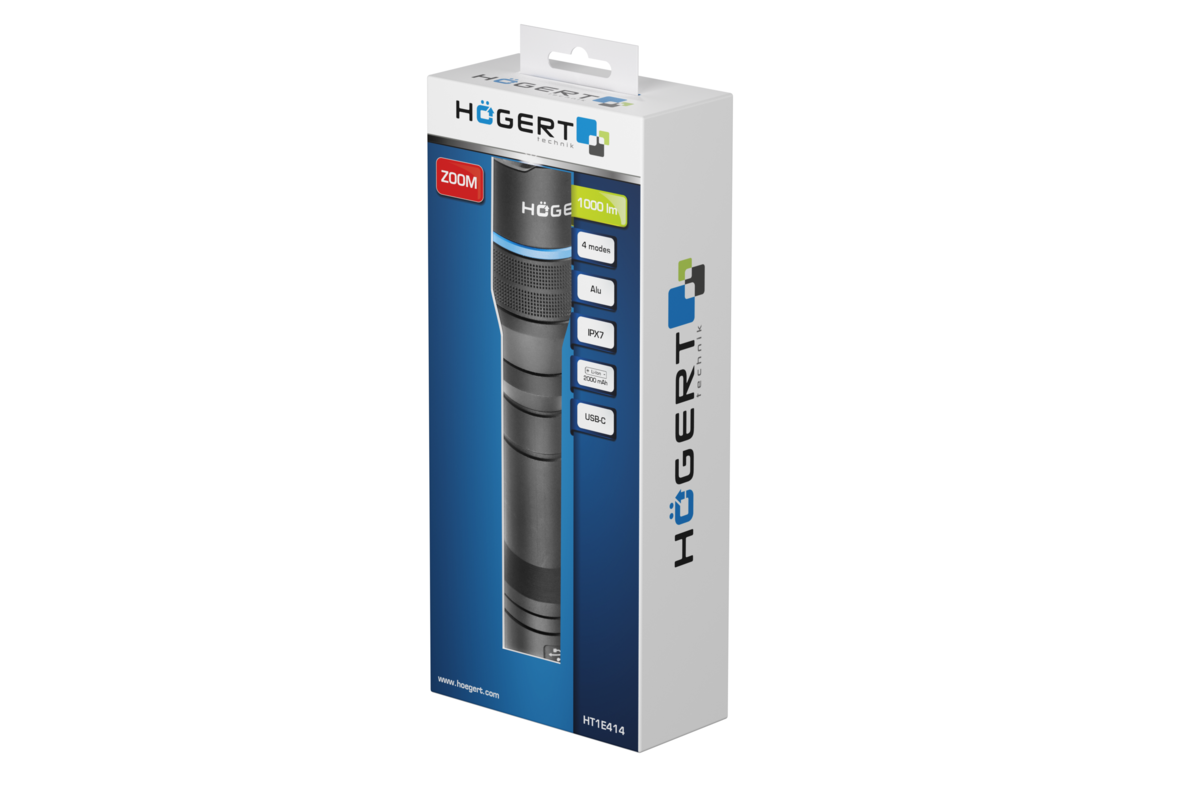 Hogert Flashlight 1000 lm