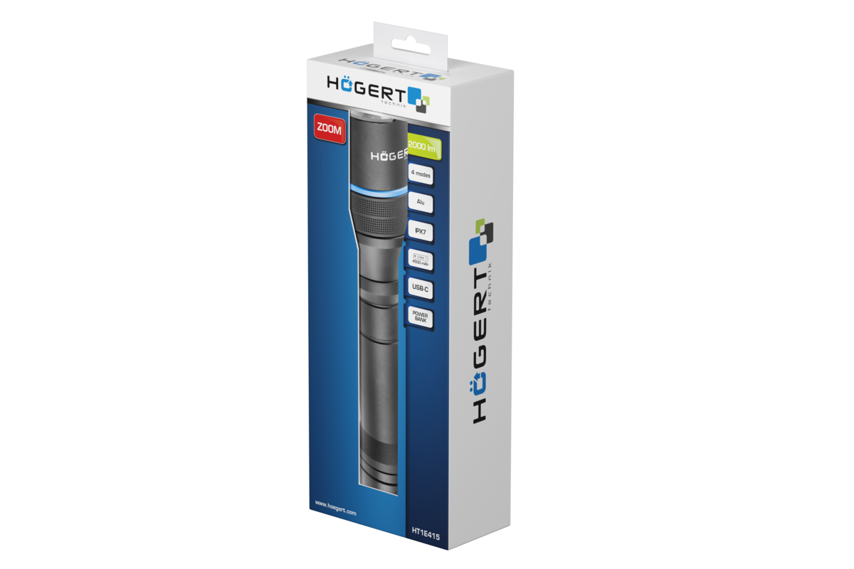 Hogert Flashlight 2000 lm
