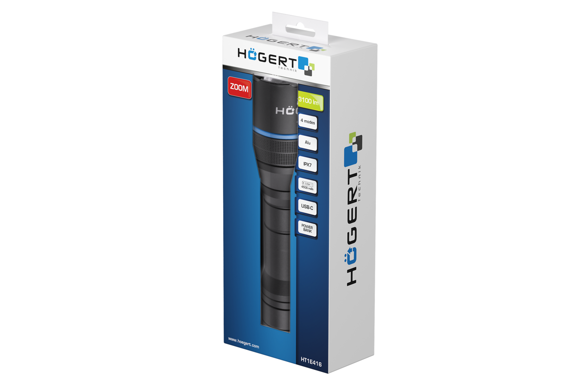 Hogert Flashlight 3100 lm
