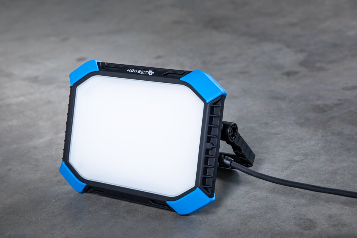 Hogert Portable construction floodlight, 4500 lm