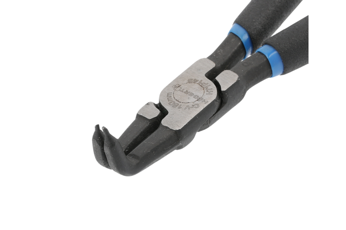 Ring circlip pliers (Seeger ring), internal bent