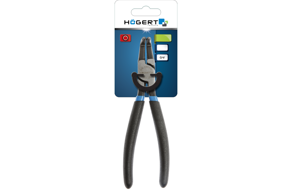 Ring circlip pliers (Seeger ring), internal bent