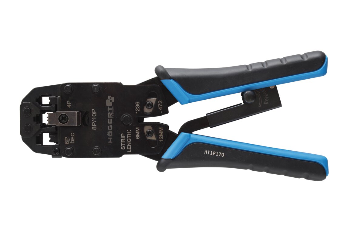 Western plug crimping plier 4P, 6P, 8P