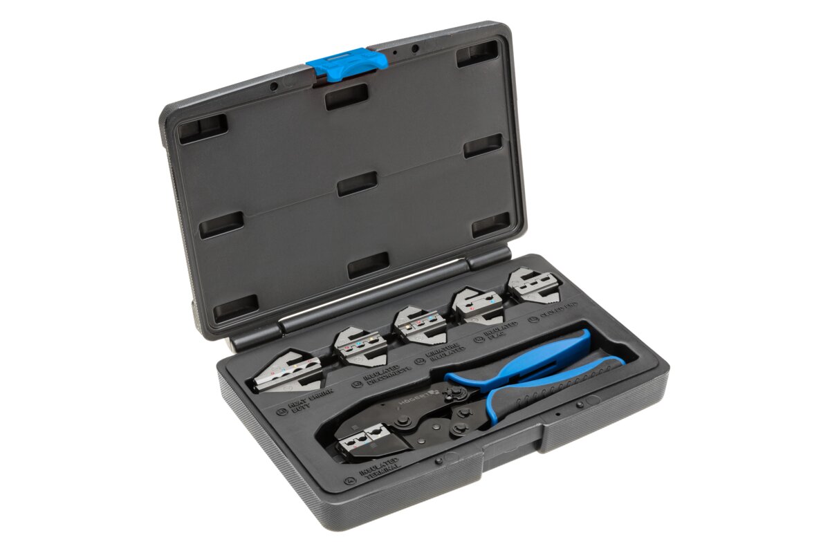 Hogert Crimping plier interchangeable 6 piece