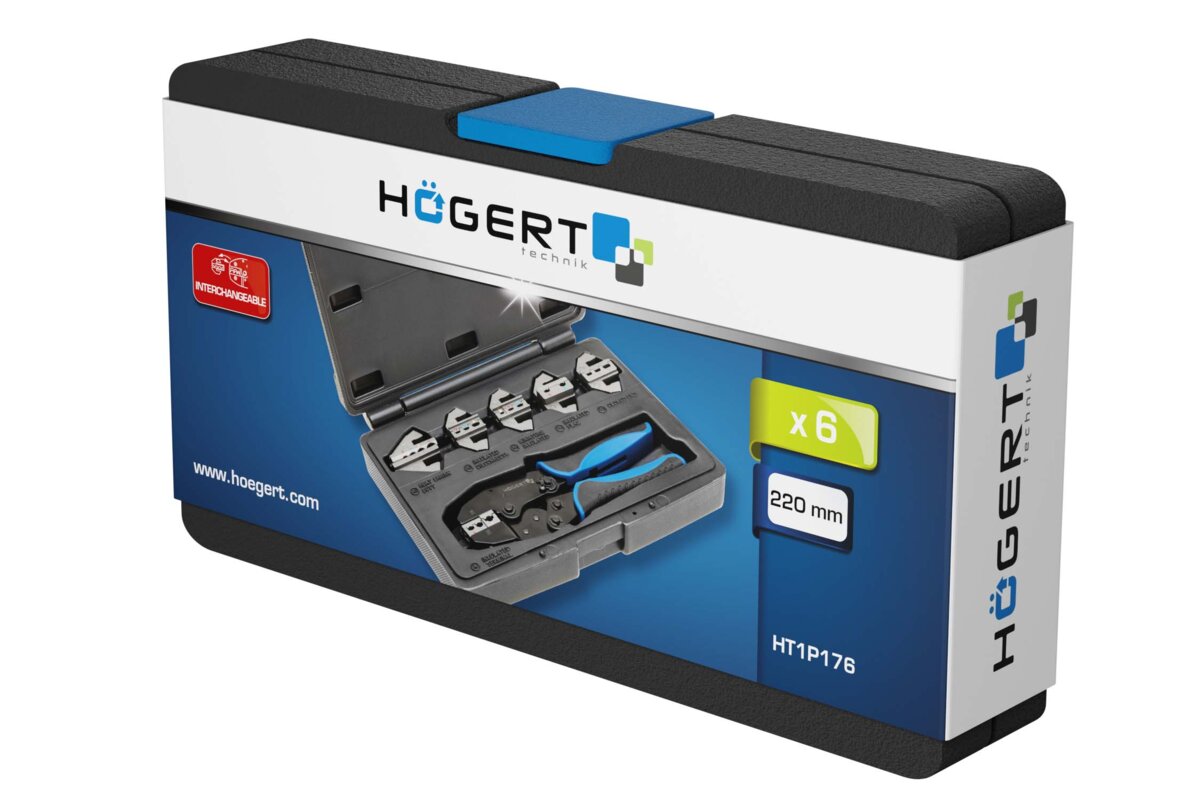 Hogert Crimping plier interchangeable 6 piece