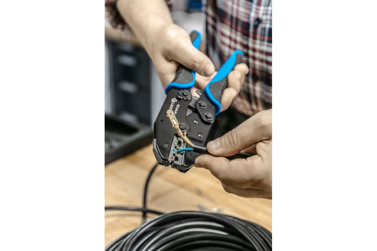 Hogert Crimping plier interchangeable 6 piece