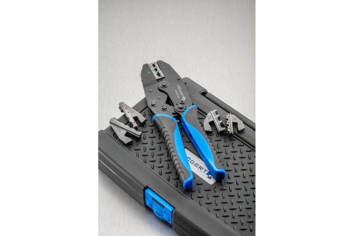 Hogert Crimping plier interchangeable 6 piece