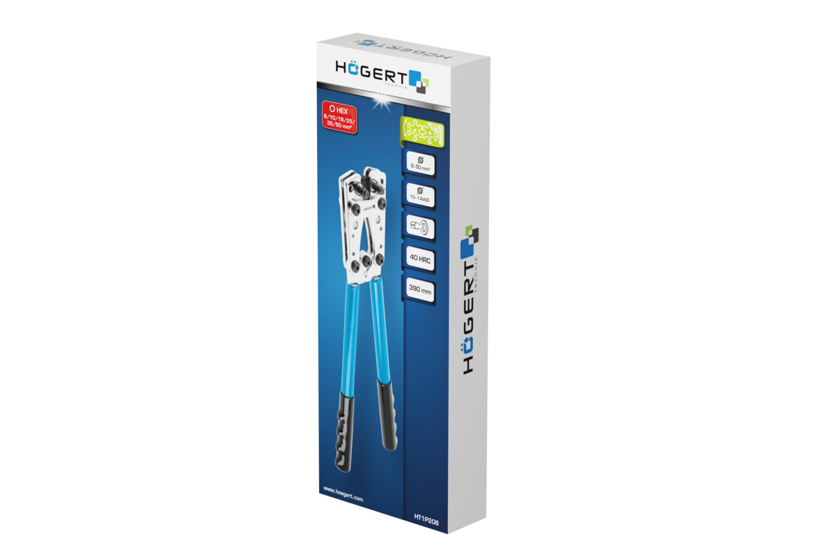 Hogert Crimping pliers for non-insulated sleeves