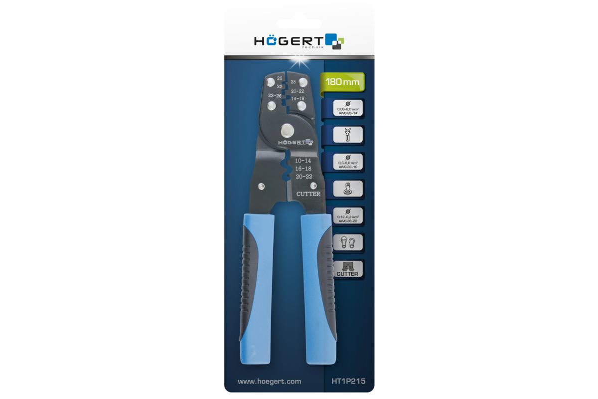 Hogert Crimping pliers for non-insulated ends