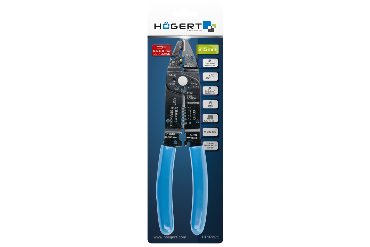 Hogert Insulated wire stripper pliers