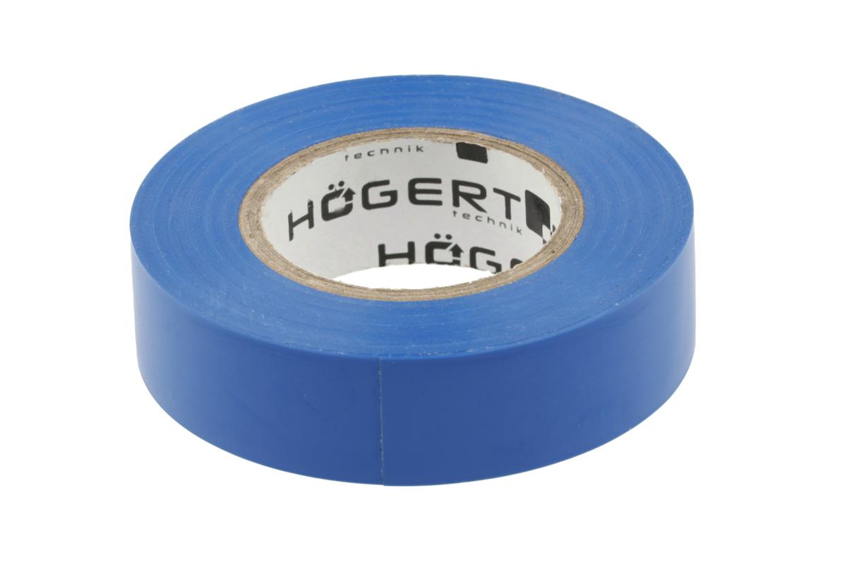 Hogert Insulation tape 0.13 mm x 19 mm x 20 m, blue