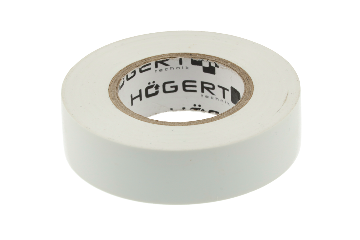 Hogert Insulation tape 0.13 mm x 19 mm x 20 m, white