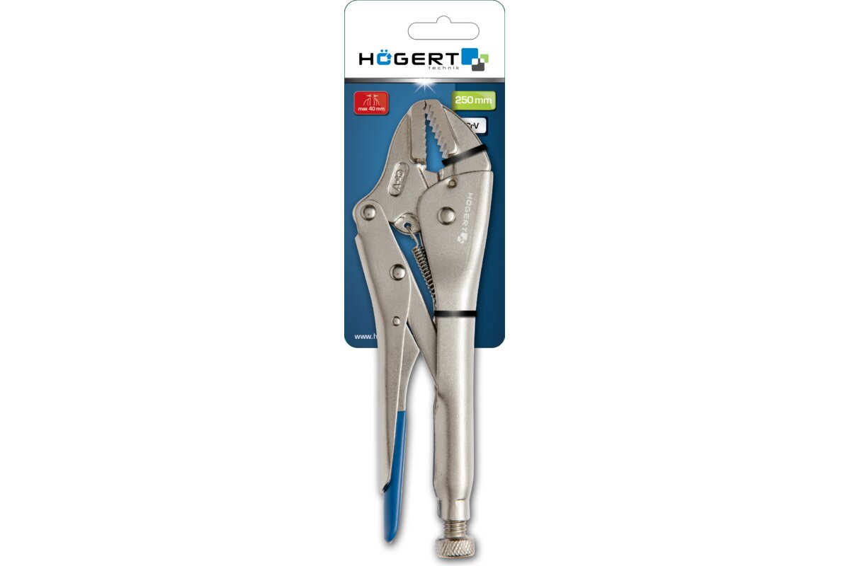 Hogert Locking pliers with straight jaws