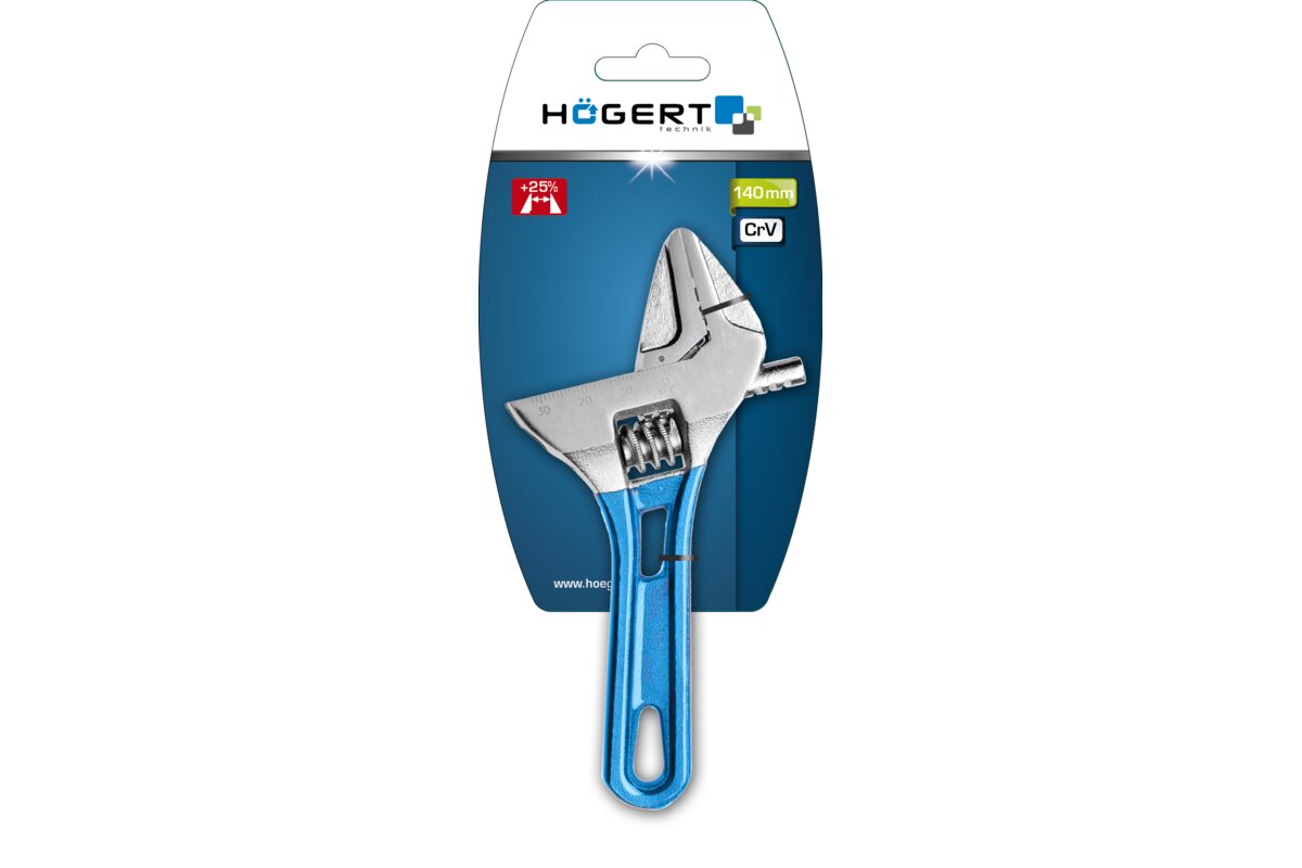 Hogert Adjustable wrench with short handle