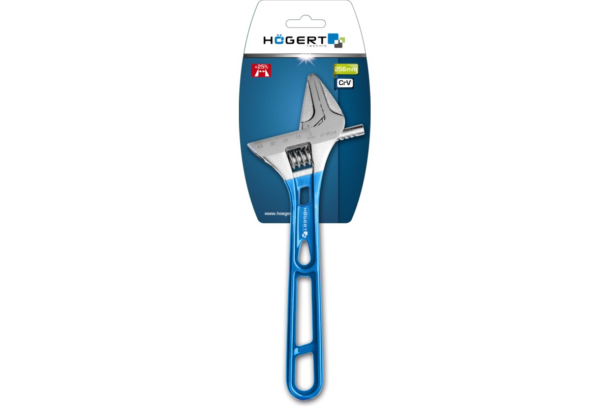 Hogert Adjustable wrench with long handle