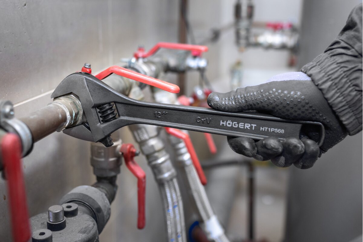 Hogert HOEGERT Adjustable wrench 12”/300 mm
