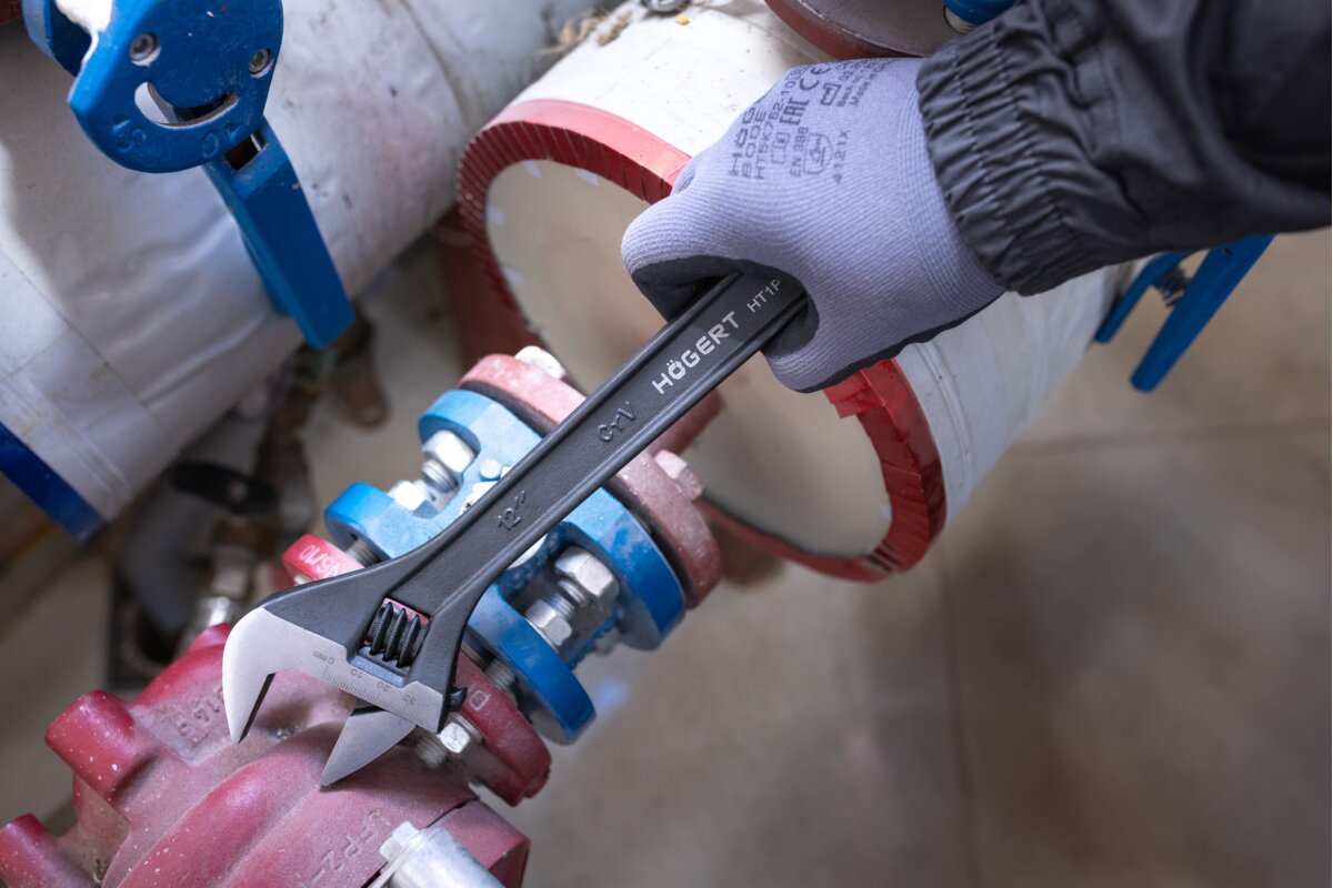 Hogert HOEGERT Adjustable wrench 12”/300 mm