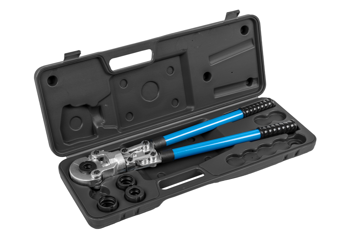 Hogert PEX crimper for pipe fittings