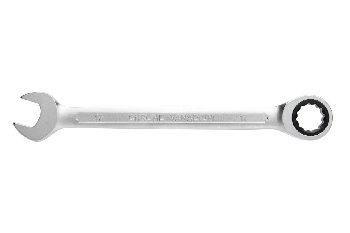 Hogert Combination ratchet spanner, CrV steel, 22 mm, 72T