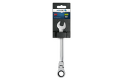 Hogert Combination ratchet spanner with flex head, CrV steel, 20 mm, 72T��