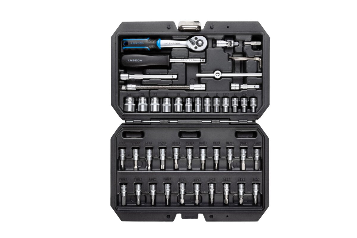 Tool set 46 pcs, CrV steel, ratchet handle 72 T ��