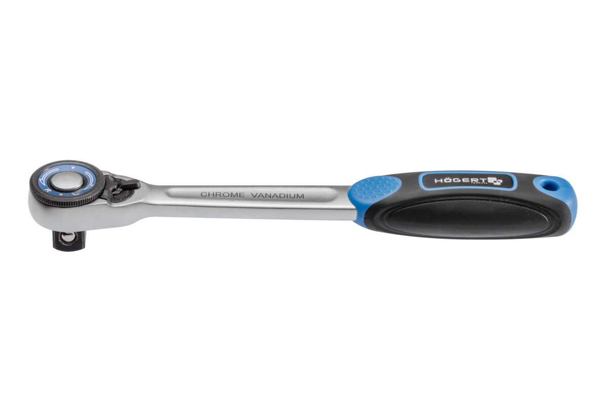 Straight Ratchet handle 1/4?, 72T, CrMo steel