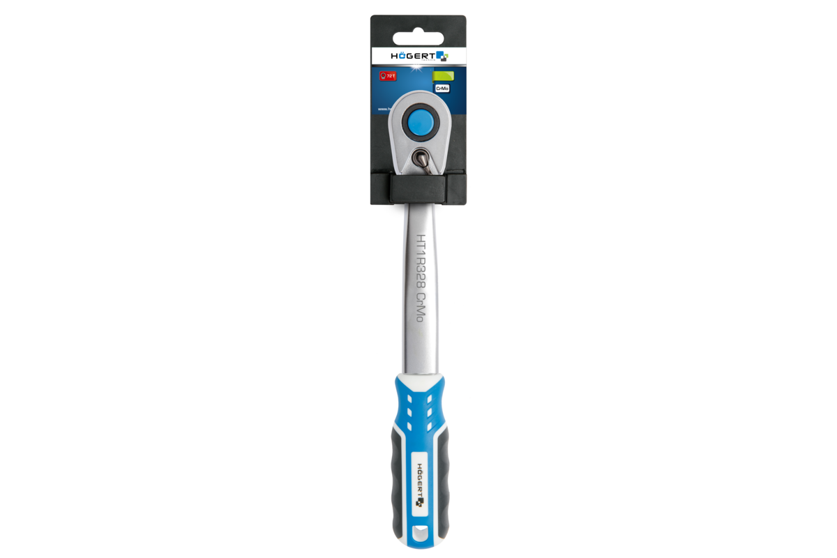 Ratchet handle 3/8?, 72T, CrV steel, quick release