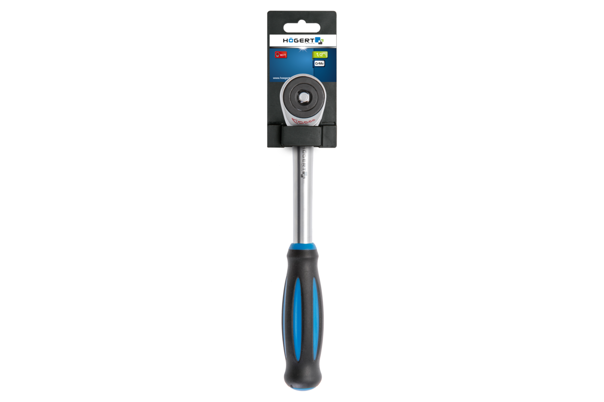 Rotated ratchet handle 1/2?, 60 teeth, CrMo