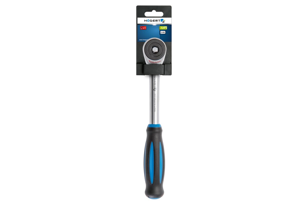 Swivel Ratchet handle 1/4?,60T, CrMo steel