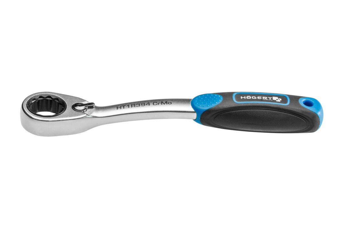 Hogert Go-through ratchet handle 19 mm, 60 teeth, CrMo