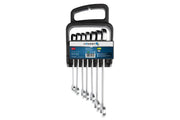Hogert Combination ratchet spanners set, 7 pcs, 10-19 mm