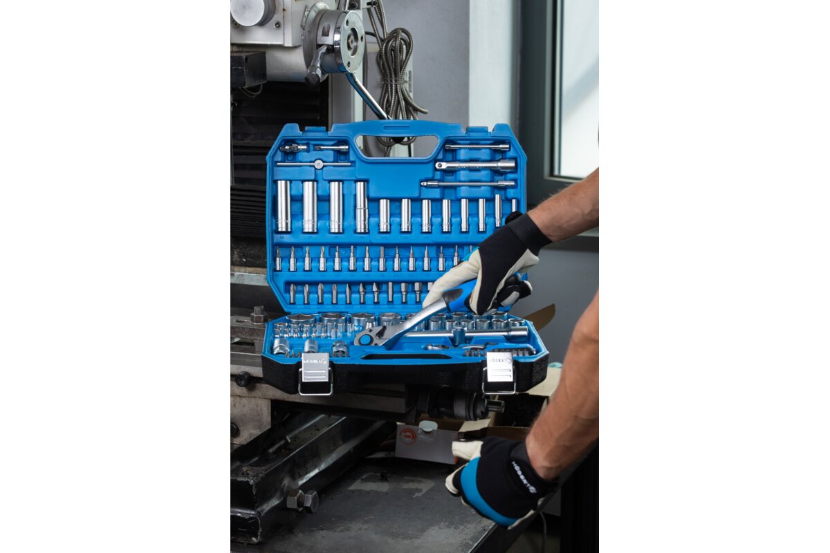 Tool set 144 pcs, two-color suitcase
