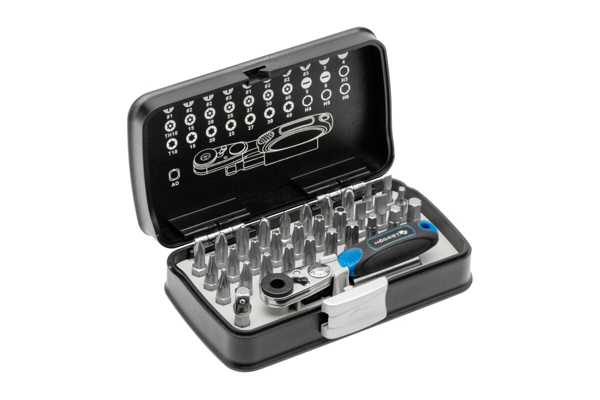 Hogert 33-piece screwdriver bits set